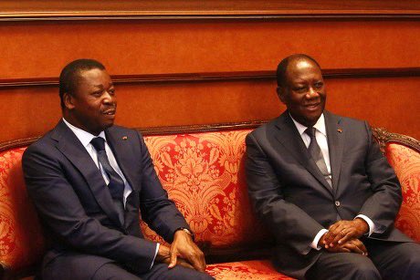Farida Bemba Nabourema (@farida_n) on Twitter photo Dictator <a href="/FEGnassingbe/">Faure Essozimna GNASSINGBÉ</a> of #Togo and Alassane Ouattara of Côte d’Ivoire are the only presidents that have served more than two terms in the entire West African region.
Faure Gnassingbé just unlocked a 5th term for himself after changing the constitution for the fourth time in Dictator <a href="/FEGnassingbe/">Faure Essozimna GNASSINGBÉ</a> of #Togo and Alassane Ouattara of Côte d’Ivoire are the only presidents that have served more than two terms in the entire West African region.
Faure Gnassingbé just unlocked a 5th term for himself after changing the constitution for the fourth time in