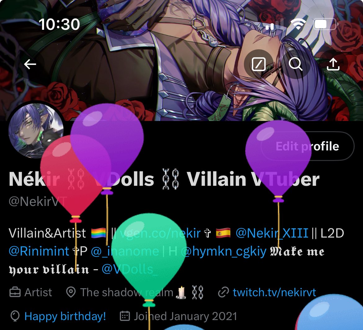 It’s balloon day! 🎉 God, I’m getting vintage 🤣