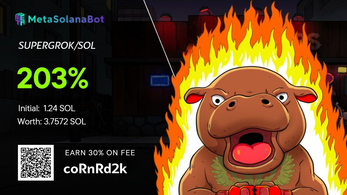Taddaily's tweet photo. #SUPERGROK x3🔥, ath 1.55M , now 212k https://t.co/leCSiQsTjn