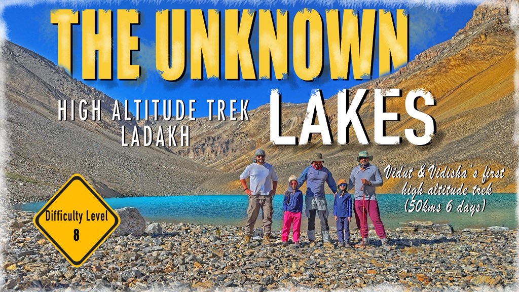 The high altitude Trek to an Unnamed &amp; Unknown Lake with Kids( Vidut &amp; Vidisha 7yrs )  5000 mtrs , 6 Days &amp; 25 Kg Backpack . #spiti #ladakh #himalayas 

youtu.be/TnoLo2hMsYo?fe…