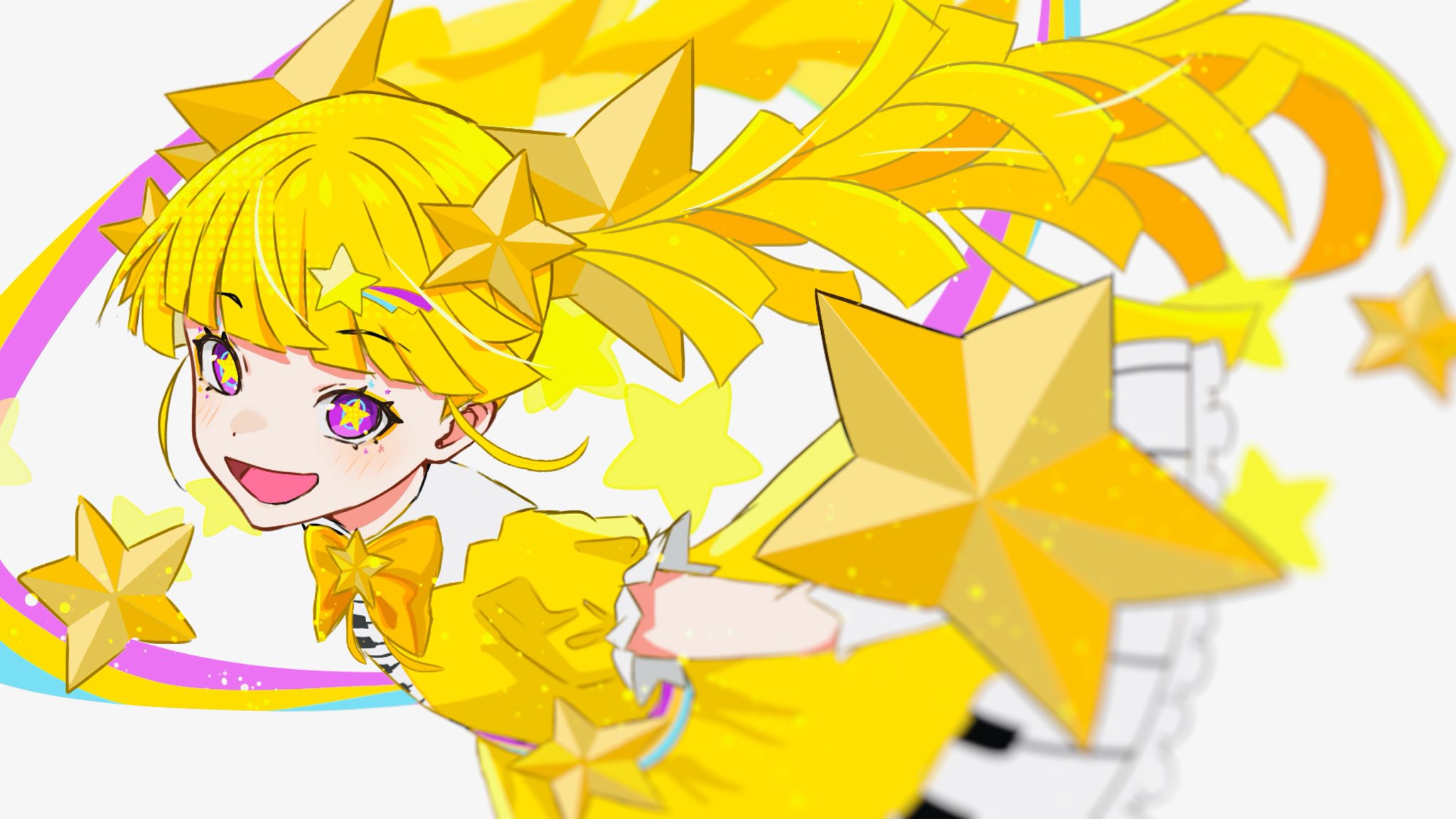 キラキラ☆　オーダー7点 オーロラのキラキラネイル☆