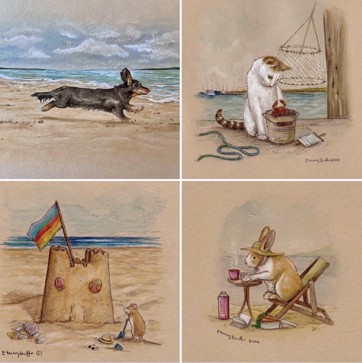 By the seaside by Emily Duffin 
#FolkloreSunday #FairyTaleTuesday 
#holiday