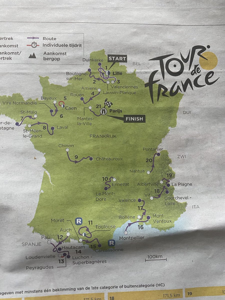 Door alle klimaatverandering is #montpellier een eiland geworden #TDF2025 <a href="/volkskrant/">de Volkskrant</a> . Of gaan ze #waterfietsen