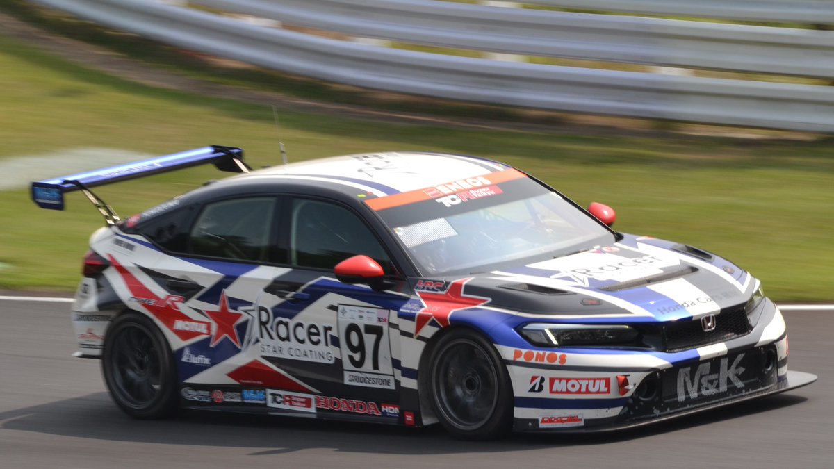 🇯🇵 Shinji Nakano, Mitsihiro Endo, Kento Omiya &amp; Jack Young finish P2 in ST-TCR in Super Taikyu at Sugo while the sister M&amp;K Racing Civic takes P4.