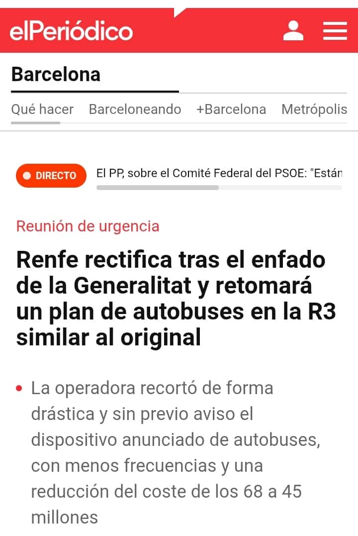 Jordi Valls Xor (@jordivallsxor) on Twitter photo @renfe fa de renfe!
Canviant una licitació, quan el seu President havia explicat un altre cosa...
Un cavall desbocat!
I aquesta operadora ha de prestar el servei de <a href="/rodalies/">Rodalies Catalunya</a> ?
De veritat?
Que no són de fiar, ja ho sabem... de cada dia!
Encara tindrem algun nou gir de guió... @renfe fa de renfe!
Canviant una licitació, quan el seu President havia explicat un altre cosa...
Un cavall desbocat!
I aquesta operadora ha de prestar el servei de <a href="/rodalies/">Rodalies Catalunya</a> ?
De veritat?
Que no són de fiar, ja ho sabem... de cada dia!
Encara tindrem algun nou gir de guió...