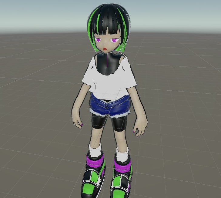 最近のはなし　その3
ゲームサークルの一環として、Unityの勉強を開始
試しに自作のモデルを取り込んだら、悪質な中華製みたいになりました泣
Unityムズイ

#blender #3DCG