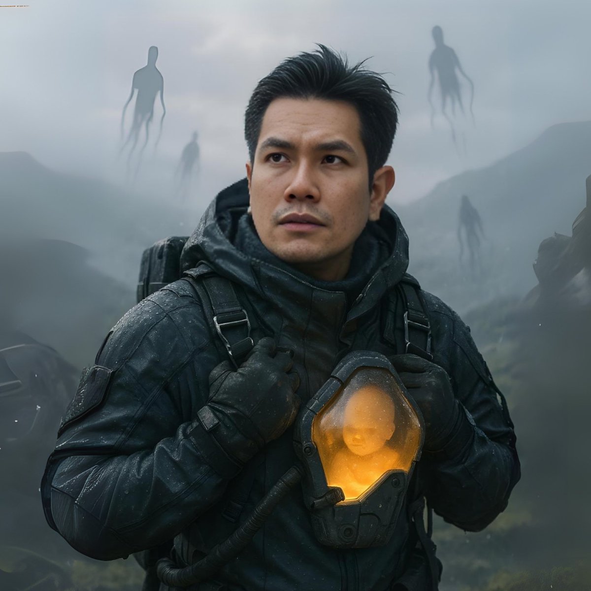 SharmineIshak's tweet image. Something majorly wrong with the face. I look like a younger Hiroyuki Sanada. 😂

#DeathStrandjng #AIGen #ChatGPTPlus