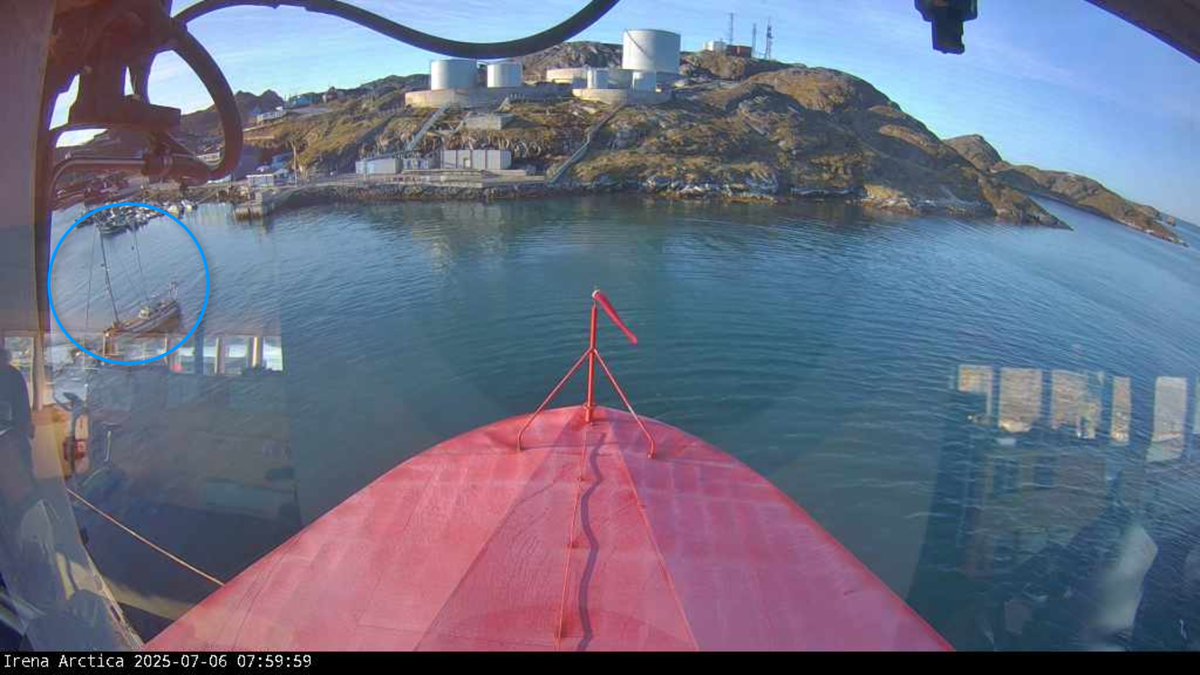 Troels Christensen (@tc_thrane) on Twitter photo Another picture from M/V Irena Arctica ๐ณ๏ธ as she docked at #Paamiut harbour this morning.
#EllaInTheArctic ๐ฌ๐ง and S/Y Yeva โต also arrived safely. Sunny day ๐
Boat tracker ๐ my.yb.tl/EllaintheArctic
More on the story ๐ ellainthearctic.co.uk/news/british-wโฆ
#SoloSailing โต๏ธ #Greenland ๐ฌ๐ฑ Another picture from M/V Irena Arctica ๐ณ๏ธ as she docked at #Paamiut harbour this morning.
#EllaInTheArctic ๐ฌ๐ง and S/Y Yeva โต also arrived safely. Sunny day ๐
Boat tracker ๐ my.yb.tl/EllaintheArctic
More on the story ๐ ellainthearctic.co.uk/news/british-wโฆ
#SoloSailing โต๏ธ #Greenland ๐ฌ๐ฑ