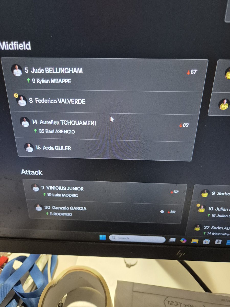 saunders_j15194's tweet photo. @WilliamHill please check your settlement of any #impactsub bets on Jude Bellingham, Fifa have confirmed on there website that Mbappe came on in the 67th minute to replace Jude Bellingham, Luca Modric replaced Vinicius Junior and Dani Ceballos replaced T.A.Arnold. https://t.co/rK6GIRgpAg