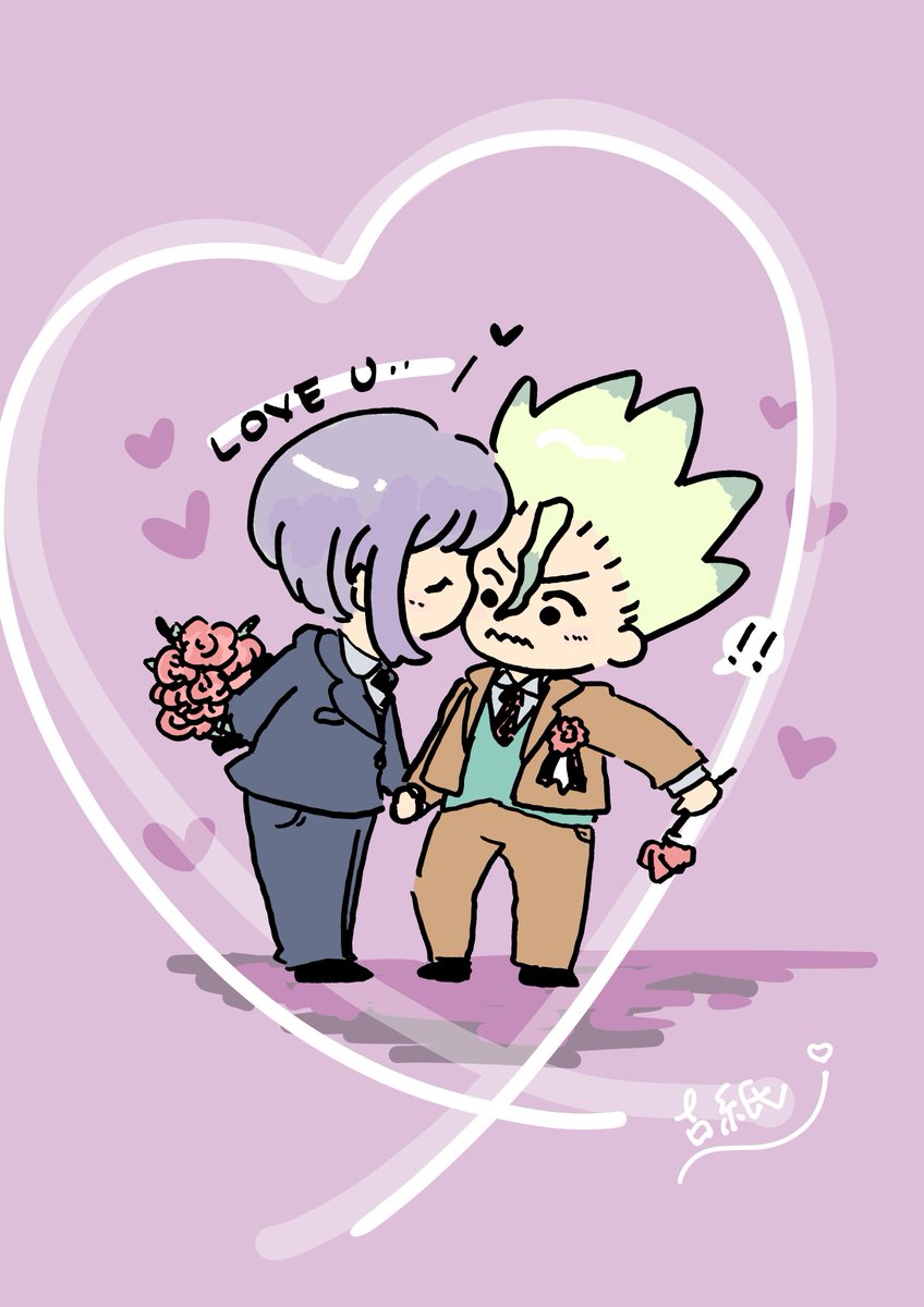 🃏干空ちゃん卒業オメデト♡
🚀！！！？

デジタルで色をつけみた記念
ホントにただの塗り絵😂www
#千ゲン