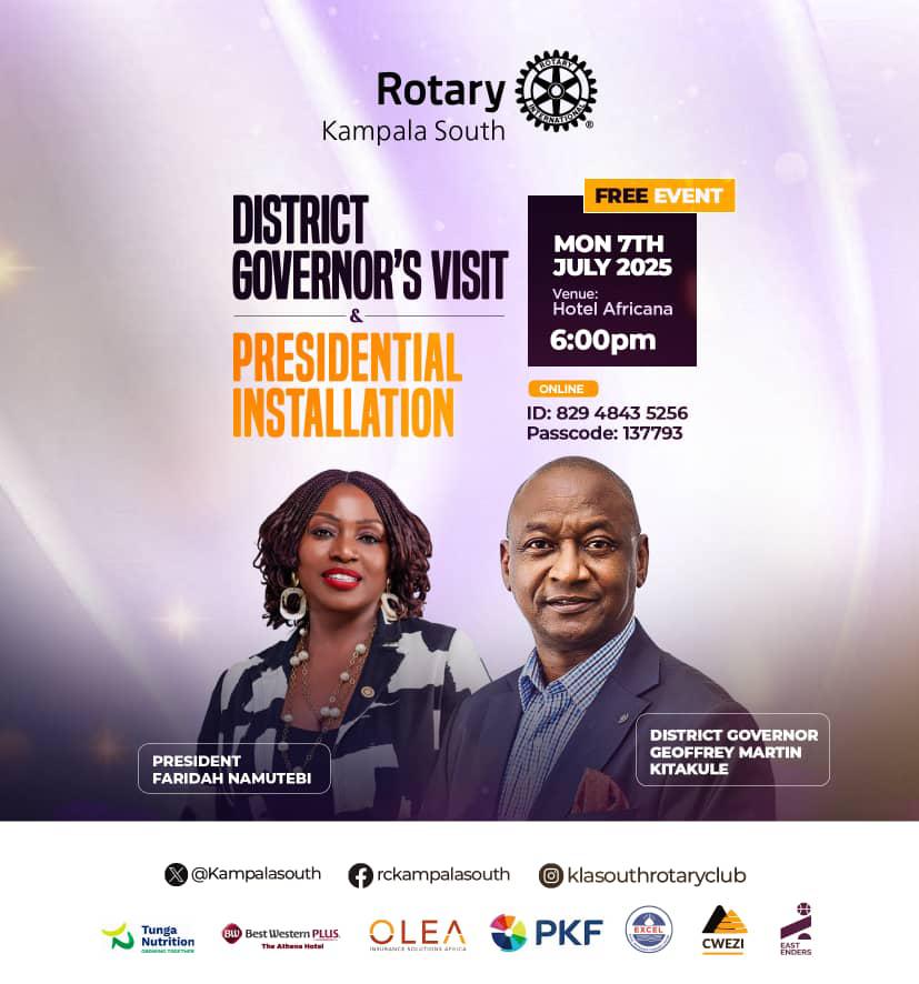 KlaSouth Rotary Club (@kampalasouth) on Twitter photo One more day. <a href="/rotaryd9213/">Rotary District 9213</a> family, are you ready?
Tag a Rotary/Rotaract club to keep the vibe going.
#Rotary #RotaryKampalaSouth #Unite4Good9213 One more day. <a href="/rotaryd9213/">Rotary District 9213</a> family, are you ready?
Tag a Rotary/Rotaract club to keep the vibe going.
#Rotary #RotaryKampalaSouth #Unite4Good9213