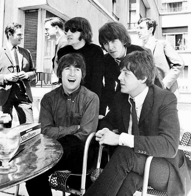 BooksBeatles's tweet image. The Beatles in Paris, 1965. Sometimes just seeing them together makes me feel good.