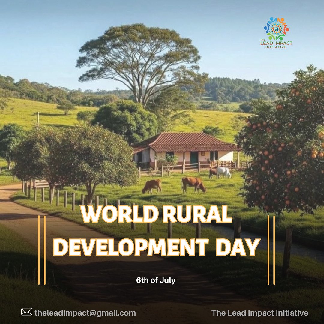 Rural area feeds us, grounds us, &amp; holds immense traditional wisdom. Let's champion sustainable agriculture &amp; invest in these communities for a prosperous nation. Happy World Rural Development Day! 
 What's one way you support rural development? 
#theleadimpactinitiative #SDG15