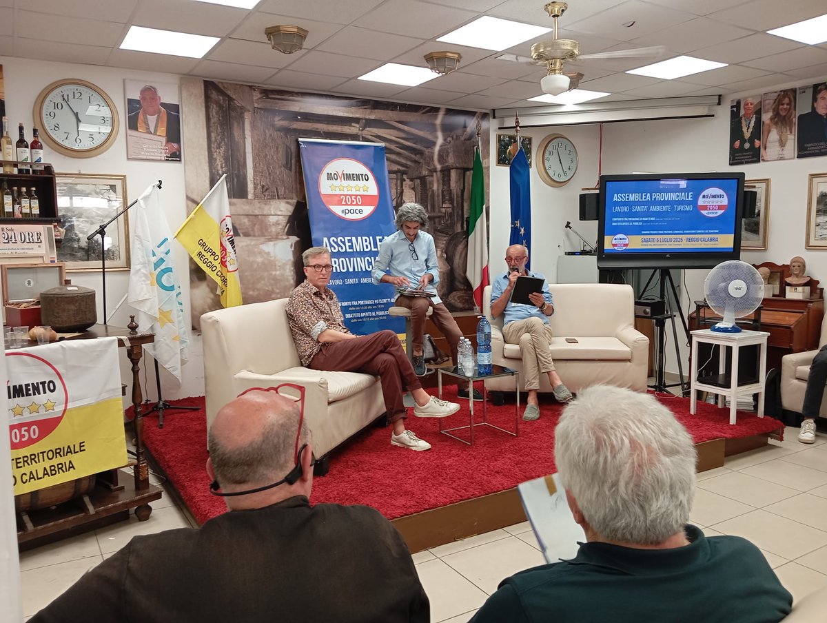 Assemblea Prov. M5S - Città di R.C
Temi: Ambiente, Legalità, Lavoro, Organizzazione, Sanità, Trasporti, Turismo e le prossime elezioni nella città metropolitana e a livello regionale.
Sono intervenuti: Baldino, Belcastro, De Raho, Orrico, Roschetti, Tucci e molti altri.
Grazie..