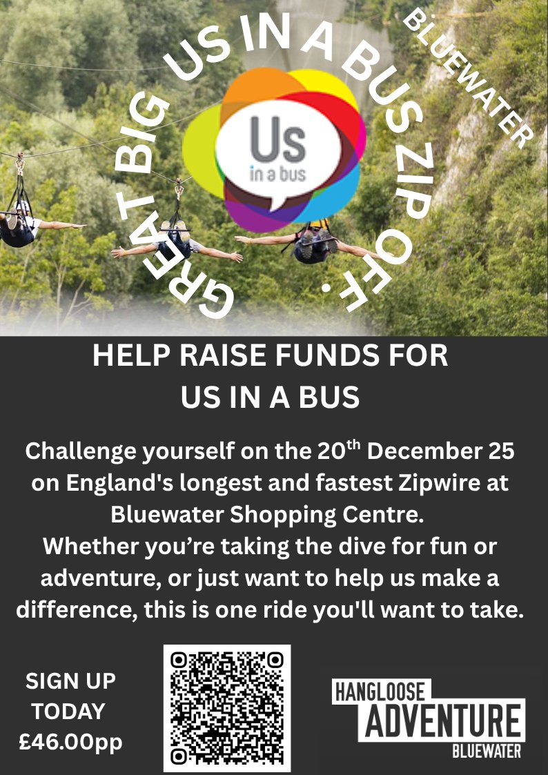 UsInABus's tweet image. To sign up for our adrenaline fuelled December fundraising event - eventbrite.co.uk/e/133367722748…
#learningdisability #connectinglivessince1990 #intensiveinteraction #charity #disability #specialneeds #PMLD #autism #disabilityawareness