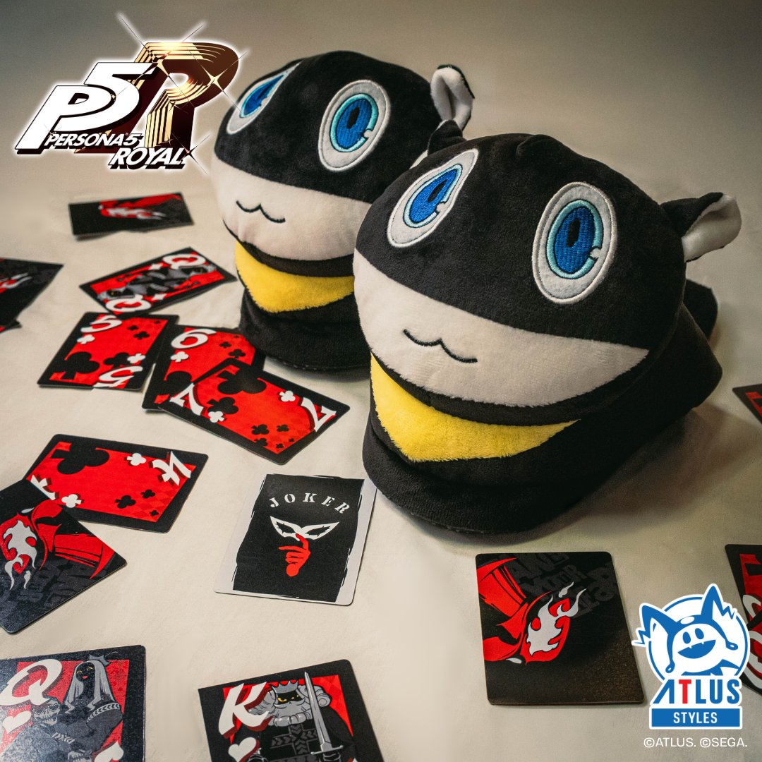 AtlusStyles's tweet image. Last day of Anime Expo! Don't miss out on taking these comfy #P5R Morgana slippers back home with you! 🐈
📍Booth SH-1300