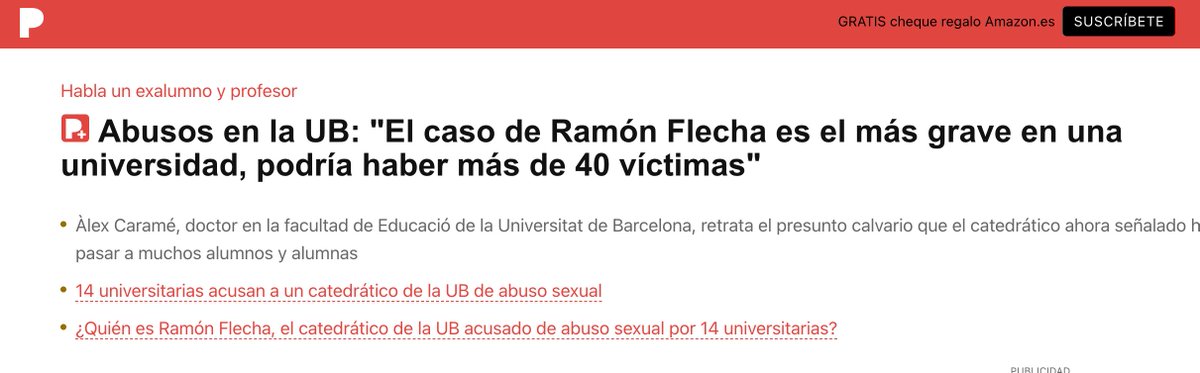 Nos definimos como defensores de las víctimas, hasta que una acusa a alguien que apreciamos. Los agresores no lo son con todas las personas de su entorno y es algo que deberían saber aquellos que se denominan expertos. El silencio sería la mejor respuesta.
elperiodico.com/es/sociedad/20…