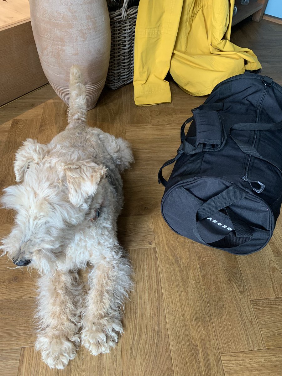My Mum is leaving 😢 She’s definitely packed a bag so I’m not looking at her #ComeBackSoon Not a very big bag - can’t be for long 🤞 💖
