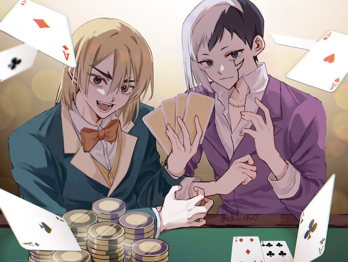 s2__18oO's tweet image. ポーカー対決🃏