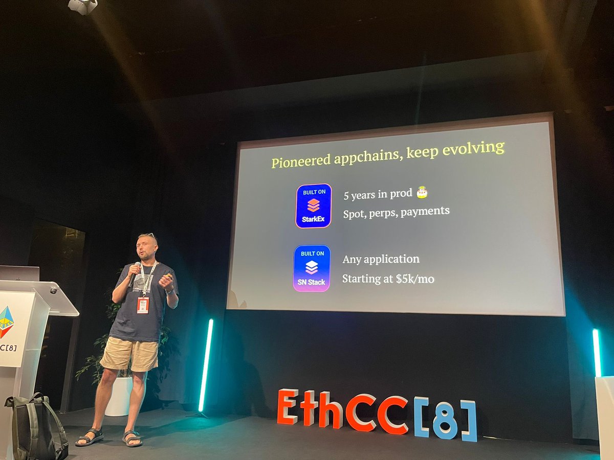 monsieur_kus's tweet image. Stwo will decimate the appchain operatorโs costs: there should be no fraud/validity dilemma anymore.
It is already quite cheap to run Starknet stack with @karnotxyz, but it will be really peanuts when the entire stack migrates to the small M31 field.
Wen SNOS in CairoM? ๐