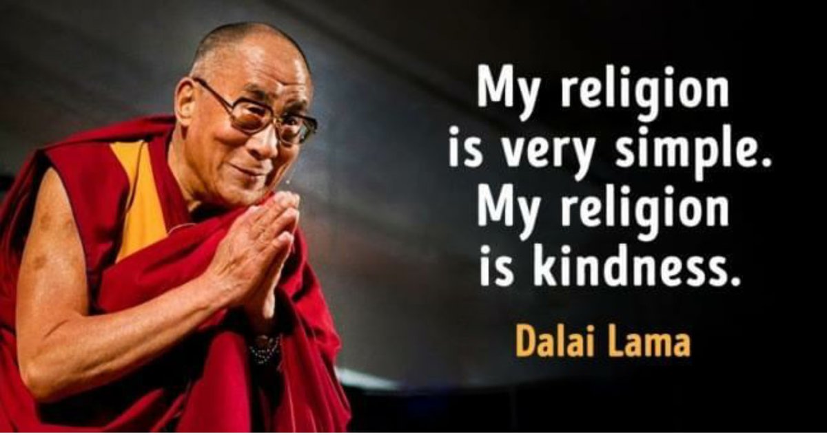 Joyeux Anniversaire au #DalaiLama , 90 ans, se porte bien et délivre inlassablement un inspirant message de compassion, de non violence, d'amour et de bonté. "My religion is kindness". Happy birthday to his holiness #DalaiLamabirthday #PeaceAndLove #90ans