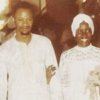 Tsietsi resurfaced in your Nigeria and Guinea where he gave various interviews and lectures. He moved on to Liberia where he met his wife, Welma Campbell. Here they are on their wedding day around 1978.