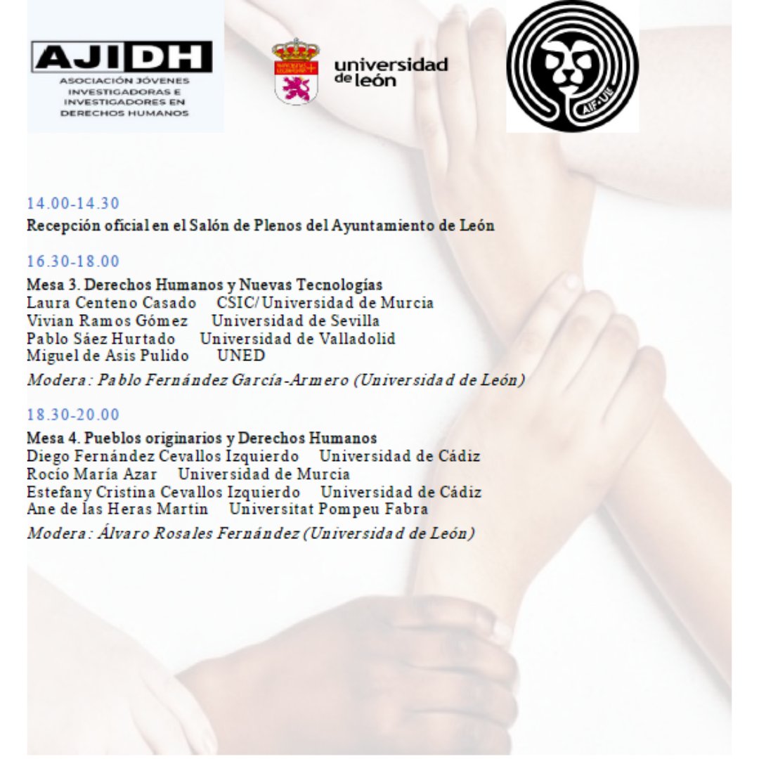 📣 III Congreso de <a href="/AJIDDHH/">AJIDH</a> no os lo perdais la próxima semana en <a href="/unileon/">Universidad de León</a>