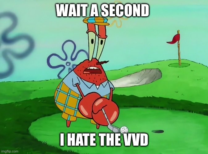 In May, VVD emerged as largest party in a poll at 20% or so

Now they’re in fourth place 

Voters in the past 6 weeks be like: