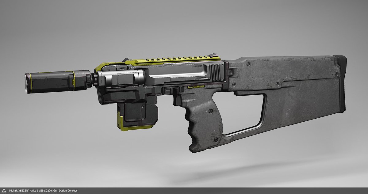 veezen3d's tweet image. Maybe I should print one of my weapon design?