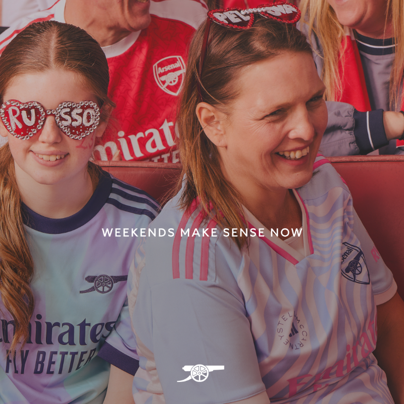 ArsenalWFC's tweet photo. The first-ever Arsenal Women Emirates Stadium season ticket is now on sale ✨

For the first time, all 11 Barclays Women’s Super League home matches will take place at our N5 home, marking a historic new chapter for the club. 

Purchase yours today! 🎟️