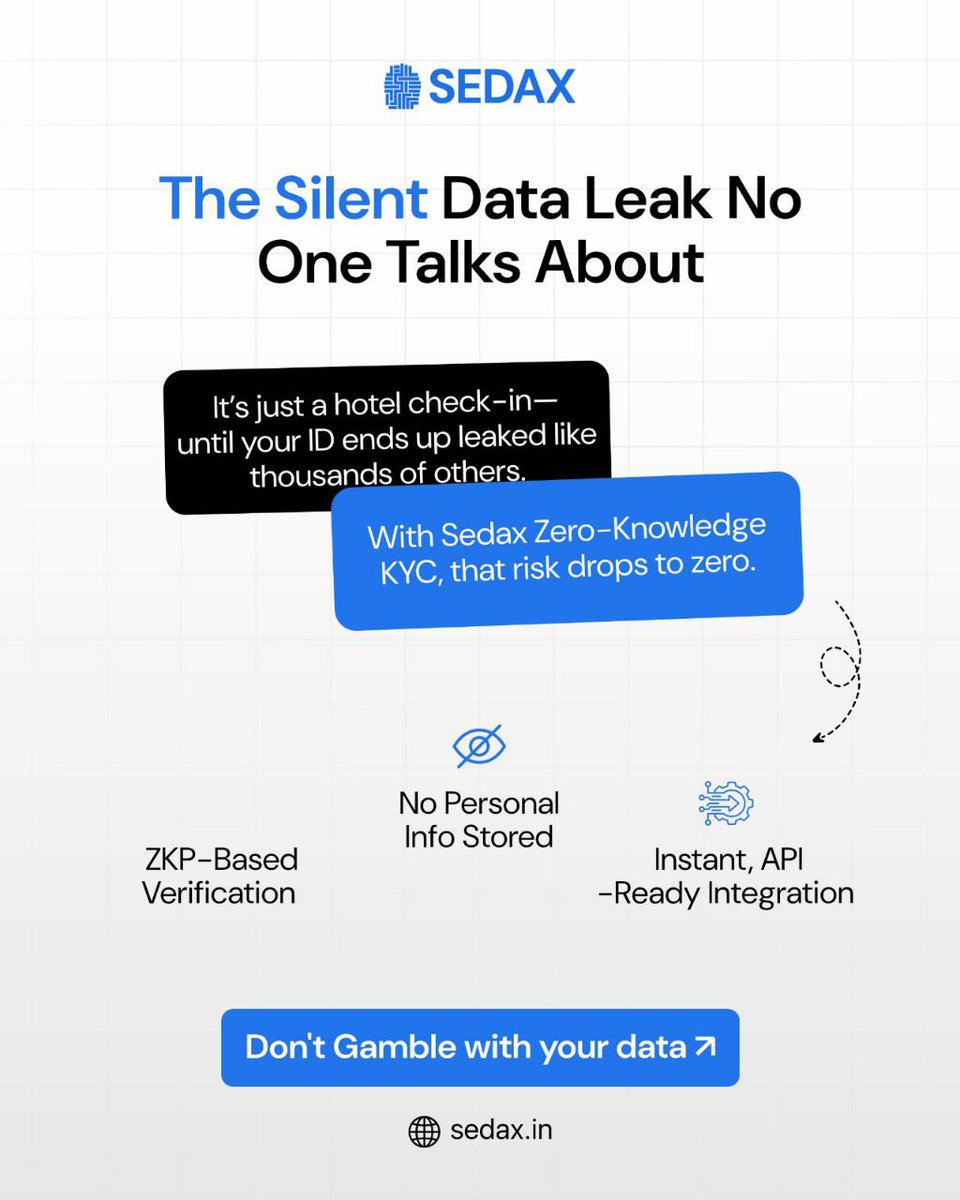 Sedax_DS's tweet photo. 🔇 The Silent Data Leak No One Talks About

It’s just a hotel check-in until your ID gets leaked— like thousands of others.

Why?
👉 Weak infrastructure
👉 Overexposed access
👉 Outdated verification flows

1\2 🧵 https://t.co/lF9owR9nu3