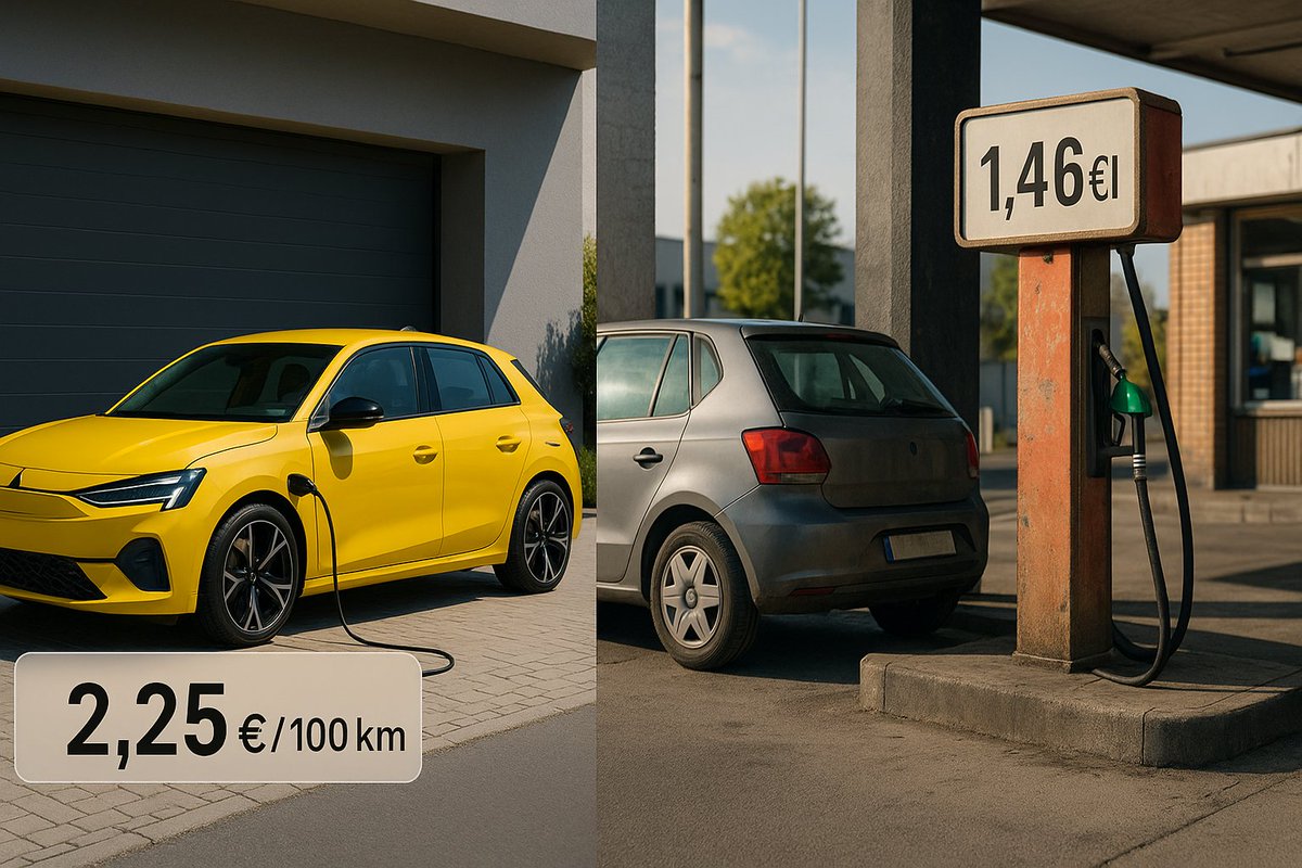 Lectura para el café de domingo:

Coste para recorrer 100 km en 2025: 🔋 Eléctrico: 2,25 € ⛽️ Gasolina: 8,03 €

La diferencia es de casi 6 €. Seguir eligiendo la combustión no es una opinión, es un mal negocio.

Quienes defienden el diésel por "eficiente", recuerden que el