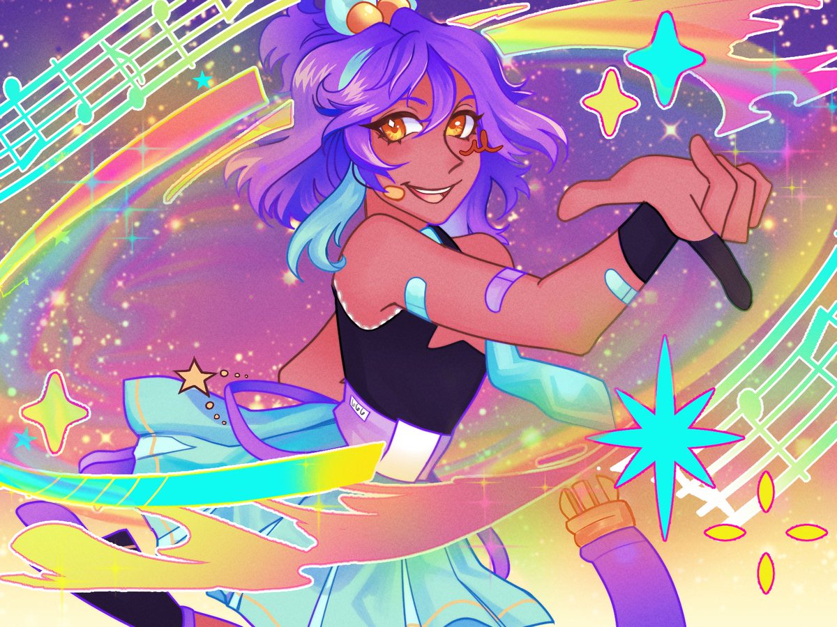 pseudonight's tweet image. Quick little art fight attack.