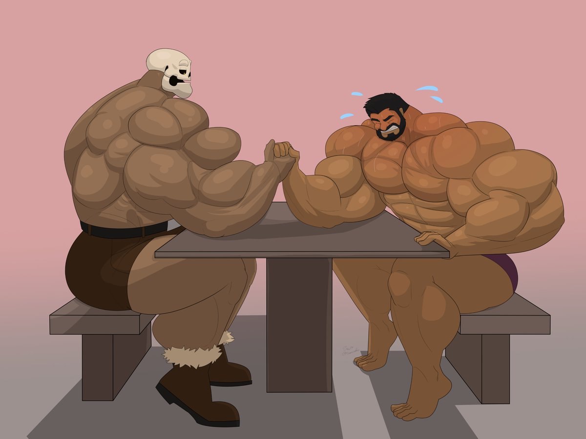 Struggling against the golem, may need to train even harder

Commission for Kurt