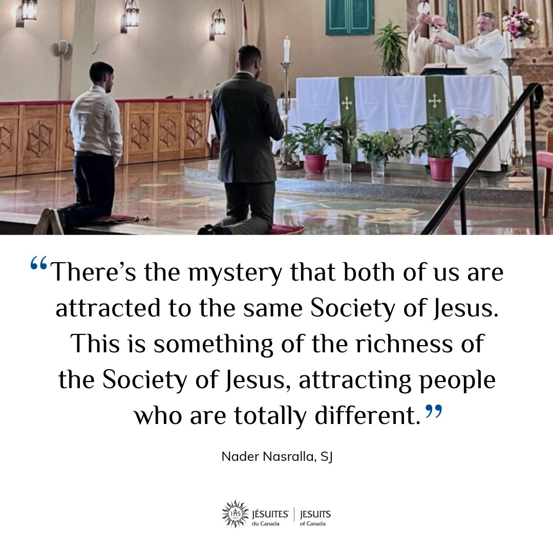 JesuitsofCanada's tweet image. Community life isn’t always easy — but it stretches us to love deeper and live fuller.
Nader Nasralla, SJ, shares what he found in Jesuit life: challenge, growth and purpose.
bit.ly/44tSyU3
@beajesuit