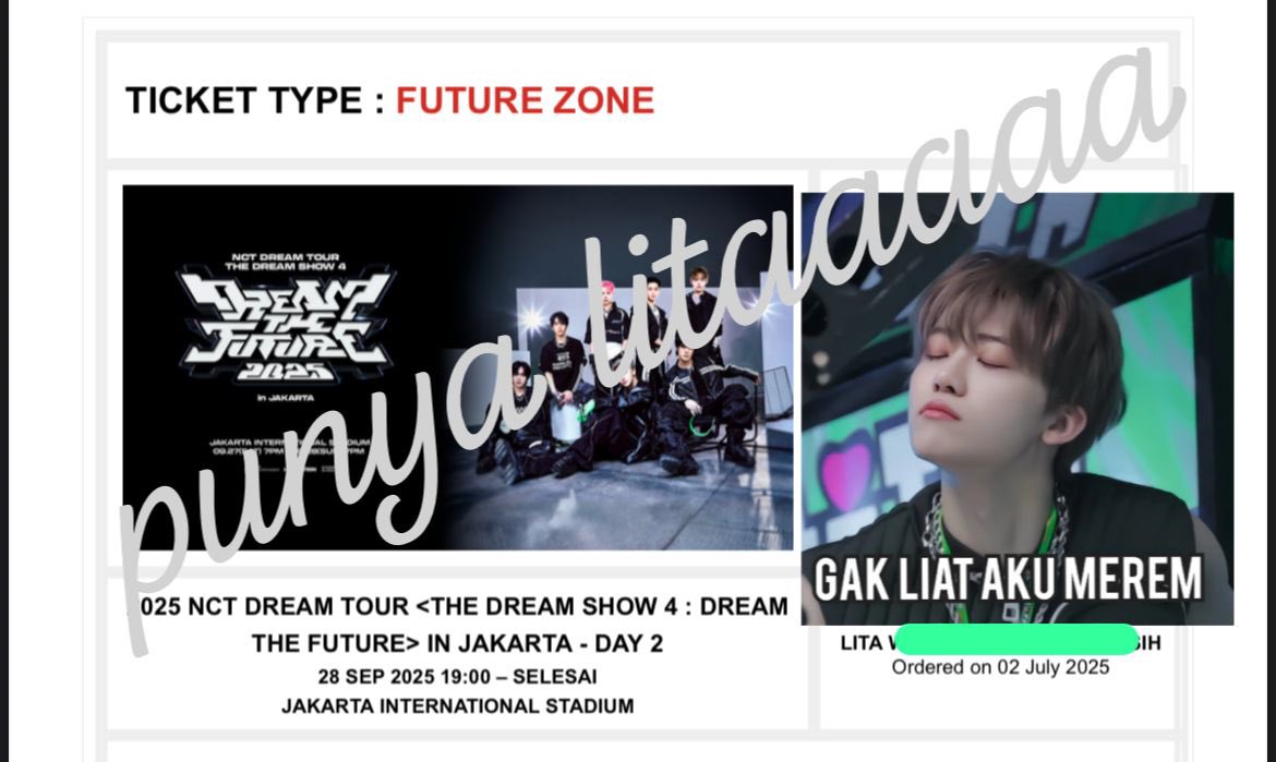 periwinkle96___'s tweet photo. WTS tiket TDS 4 Jakarta 

1 tix Future Zone day 2
presale membership weverse

untuk yang serius serius aja, no scam, no hit n run https://t.co/epNdMXasCY