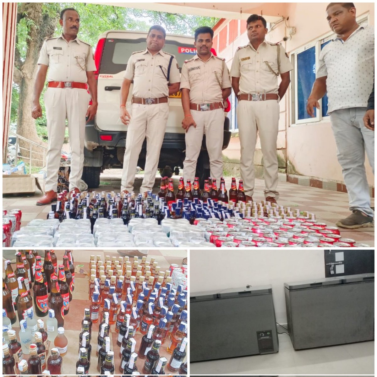 Bhadrak Police (@spbhadrak) on Twitter photo Drive against illicit liquor continues.Bhadrak Town Police seized 180 ltrs of foreign liquor with two deep freezers from Railway station area Charampa.
<a href="/odisha_police/">Odisha Police</a> <a href="/igerbalasore/">DIG,ER, Balasore</a> Drive against illicit liquor continues.Bhadrak Town Police seized 180 ltrs of foreign liquor with two deep freezers from Railway station area Charampa.
<a href="/odisha_police/">Odisha Police</a> <a href="/igerbalasore/">DIG,ER, Balasore</a>