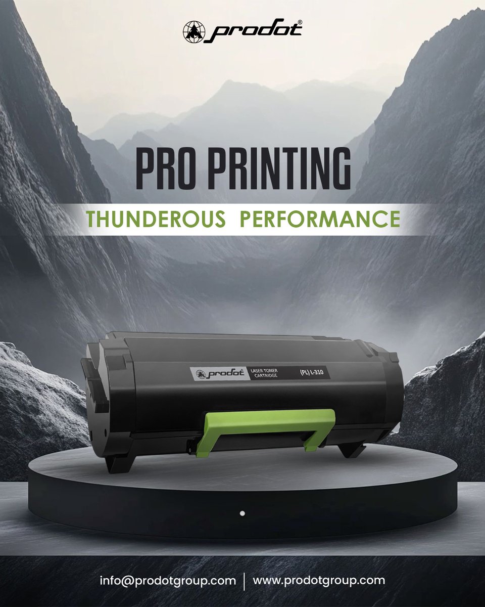 ProDotGroup's tweet image. Print Like a Pro. Perform Like Thunder. ⚡

Experience high-volume, high-speed, high-clarity printing with ProDot&apos;s PL-310 laser toner cartridge.
Because your prints deserve thunderous performance. 🖨️

#ProPrinting #ProDotPower