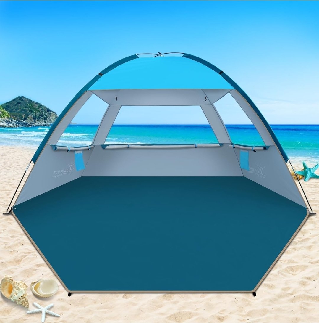 Elefill's tweet photo. @aytoalm Buenos días, me gustaría preguntar si es posible ir a las distintas playas con este tipo de carpa (parece tienda de campaña pero no lo es), ya que voy con un bebé y quiero evitar que le de el sol y la sombrilla se queda corta ¿está prohibido o no habría problema? https://t.co/pkFLUxhyHx