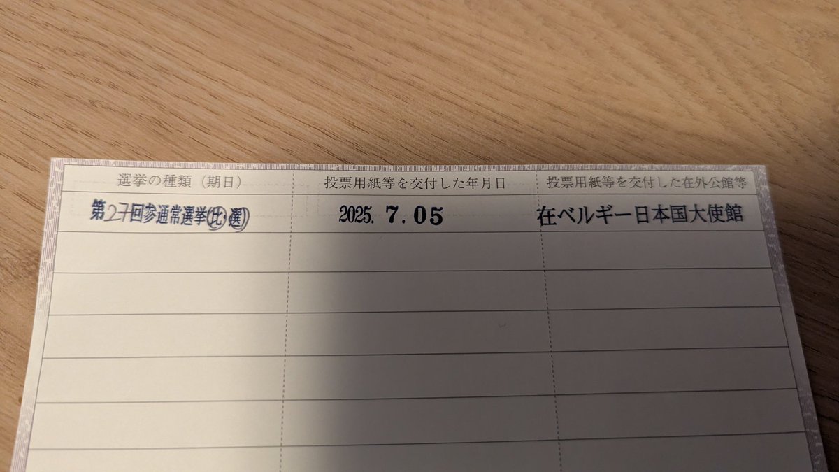 compm_opt's tweet image. 昨日は在外投票に行ってきましたよ〜