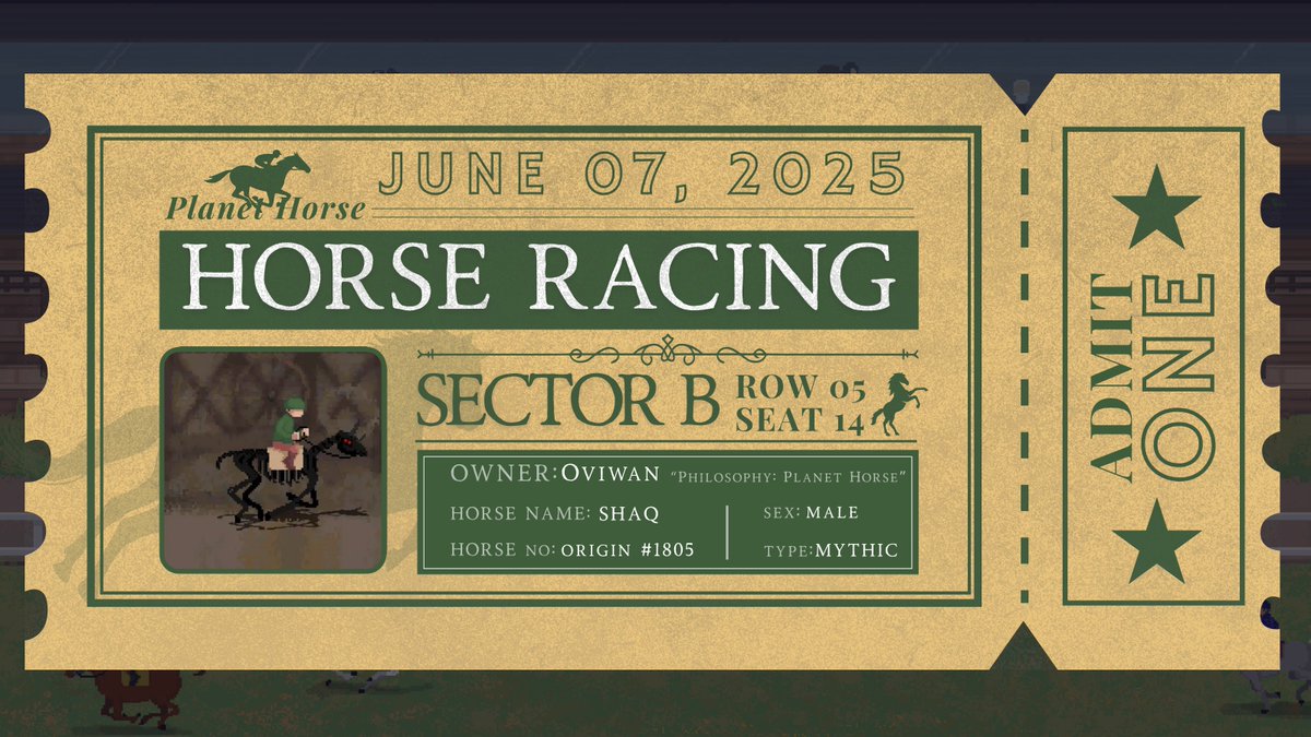 This is my ‘Beast Horse’ on <a href="/PlanetHorseGame/">Planet Horse</a>

All the races are awesome, great gameplay, ecosystem and huge healthy community.

Thanks for this custom entry <a href="/0xsinnabon/">Sina</a> 😊