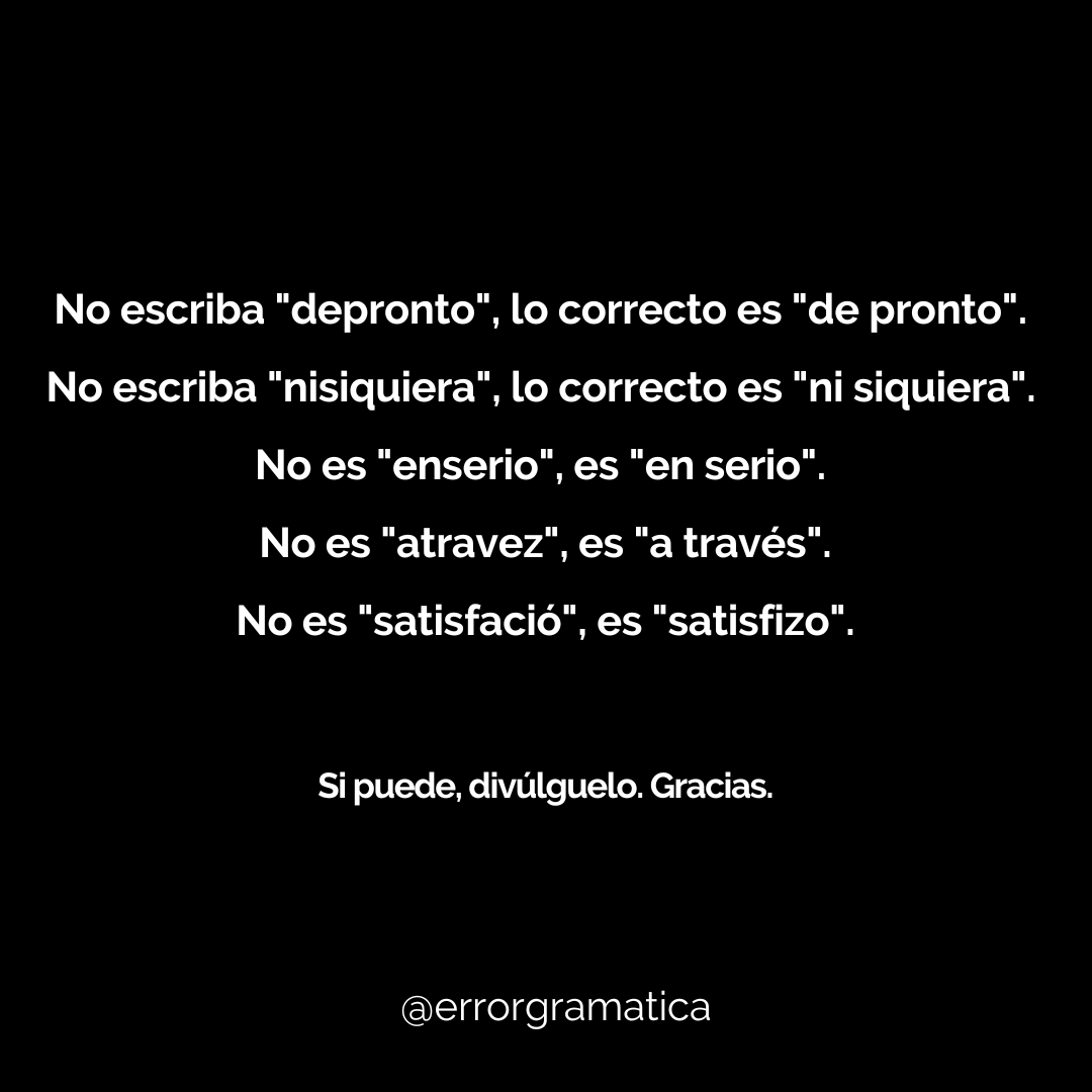 Errores gramaticales (@errorgramatica) on Twitter photo 