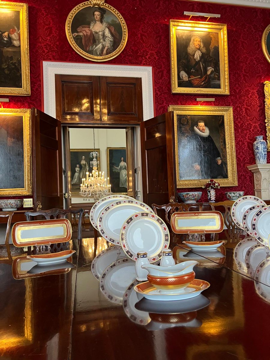 The Great Room at ⁦<a href="/AlthorpHouse/">Althorp</a>⁩ - once the main reception room for guests of the family, but now a dining room.