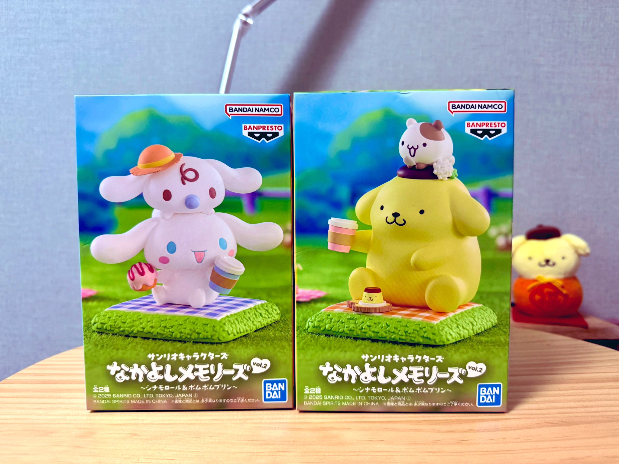 サンリオ なかよしメモリーズ シナモロール＆ポムポムプリン 2点
