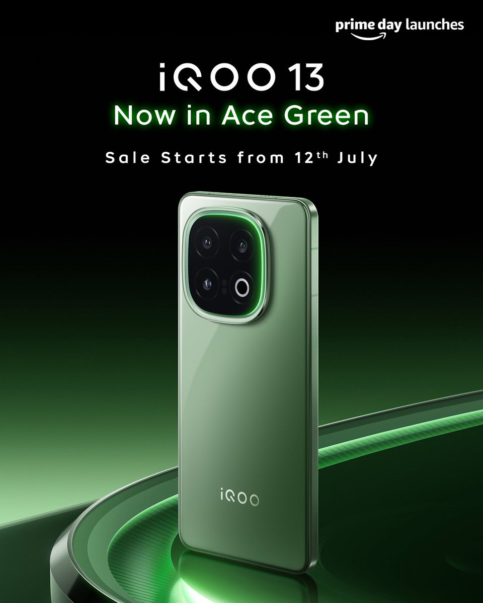 Hasrat Singh (@hasratsingh8) on Twitter photo #iQOO13 now in Ace Green! Power-packed with Snapdragon 8 Elite, 144Hz 2K display, and 120W fast charging.
🔥 Sale starts July 12 on Amazon and iQOO e-store.
#GOAT #iQOO <a href="/IqooInd/">iQOO India</a> <a href="/nipunmarya/">Nipun Marya</a> <a href="/parakram_h/">Parakram Hazarika</a> #iQOO13 now in Ace Green! Power-packed with Snapdragon 8 Elite, 144Hz 2K display, and 120W fast charging.
🔥 Sale starts July 12 on Amazon and iQOO e-store.
#GOAT #iQOO <a href="/IqooInd/">iQOO India</a> <a href="/nipunmarya/">Nipun Marya</a> <a href="/parakram_h/">Parakram Hazarika</a>
