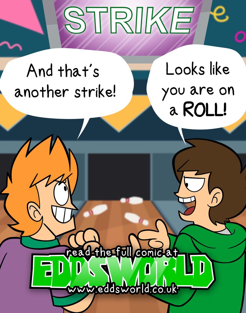 New comic! Edd's really knocking 'em down
Read it here: eddsworld.co.uk/comic/504

📝/🎨: <a href="/biposi_gardener/">Biposi (bip-see) 🍉</a>