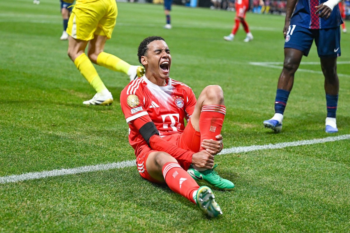 hazyutd's tweet image. I genuinely felt heartbroken for Jamal Musiala. That was absolutely brutal. Such a promising young talent.
