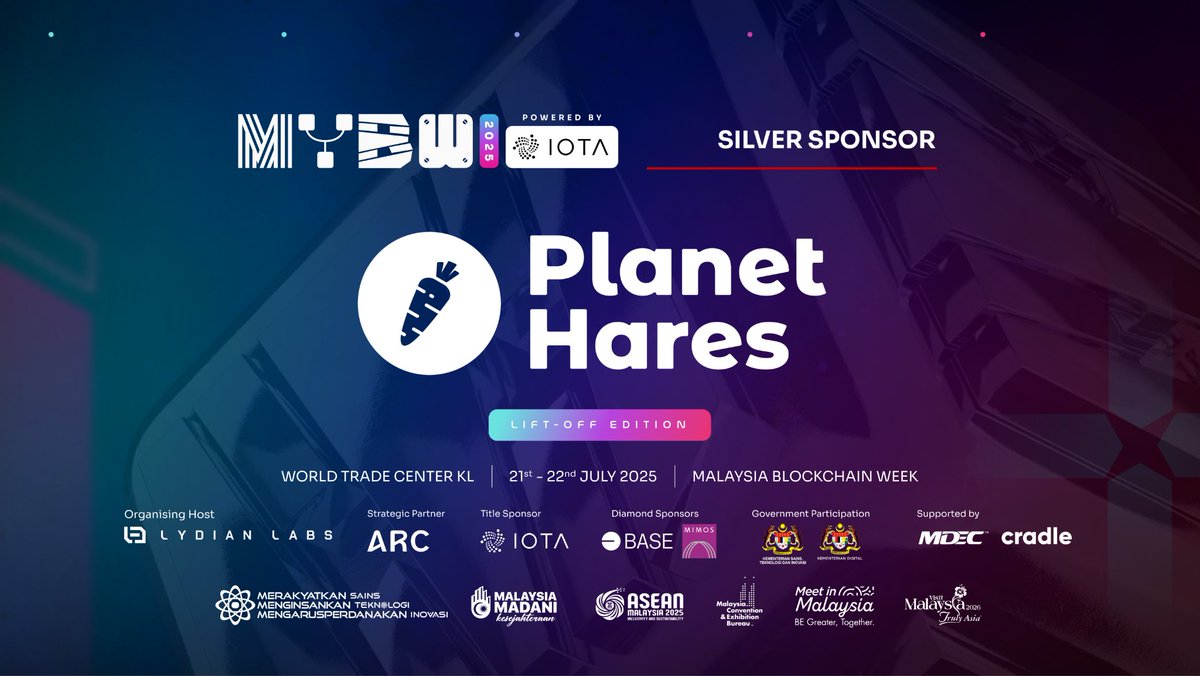 MY Blockchain Week (@malaysiabcw) on Twitter photo 🔐 Welcome <a href="/0xhares/">Planet Hares | "Nobody Jackpot" Beta Testing</a> as a Silver Sponsor for #MYBW2025!
Planet Hares is an AI-driven 3D metaverse that operates within Web3 wallets, not merely Web3 games. By integrating LLM-powered AI NPC agents, Web3 communities, brand IP collaborations, and original narrative gameplay, it 🔐 Welcome <a href="/0xhares/">Planet Hares | "Nobody Jackpot" Beta Testing</a> as a Silver Sponsor for #MYBW2025!
Planet Hares is an AI-driven 3D metaverse that operates within Web3 wallets, not merely Web3 games. By integrating LLM-powered AI NPC agents, Web3 communities, brand IP collaborations, and original narrative gameplay, it