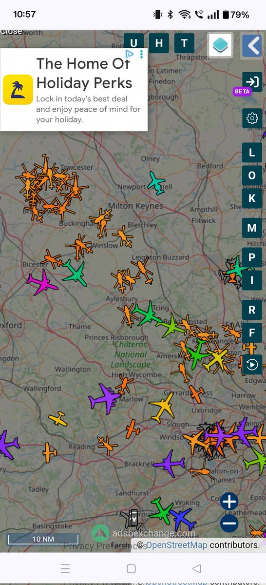 NPASLondon's tweet image. The skies are busy. It can only mean one thing #SilverstoneGP #F1