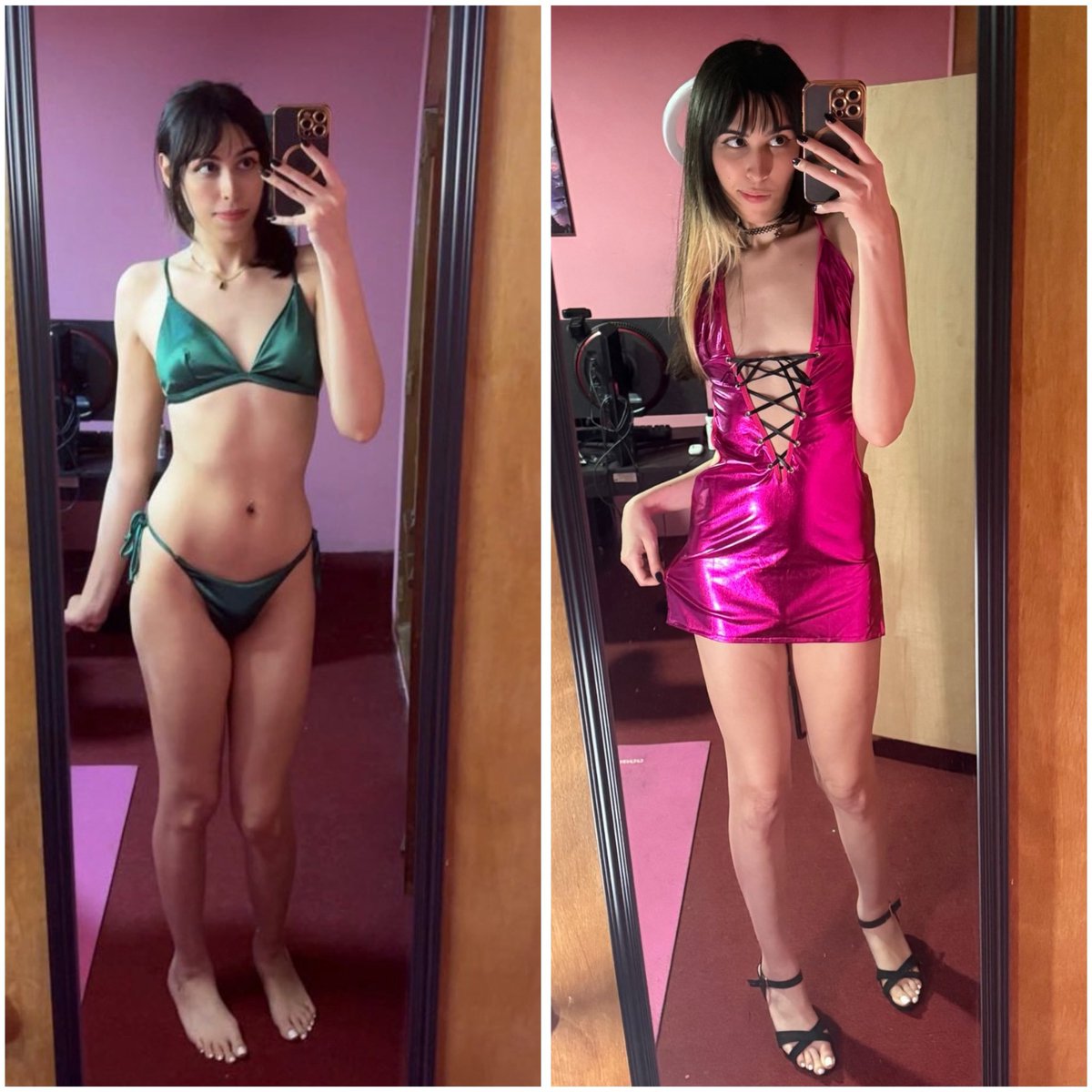 Which outfit would you rather f*ck me with? ❤️🏳️‍⚧️